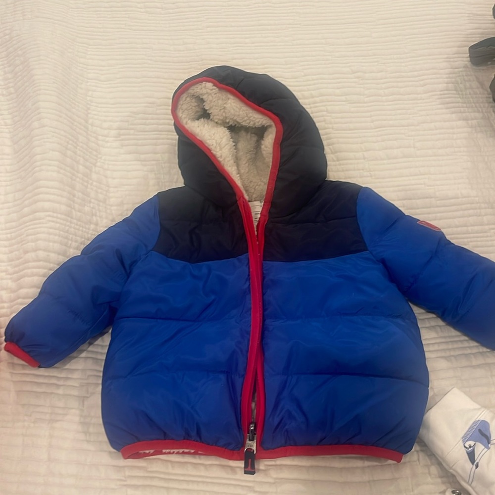 Baby gap navy puffer coat